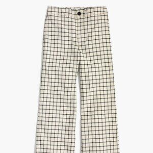 Madewell Emmett Wide-Leg Crop Pants in Windowpane Size 27